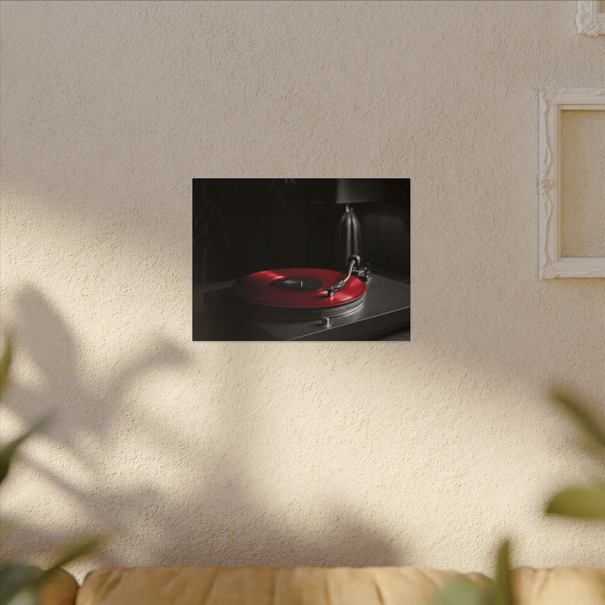 Red Vinyl - Mens Office Wall Art | Canvas (Landscape)
