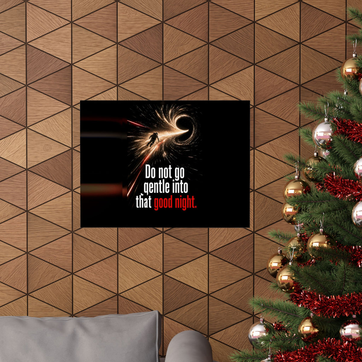 Do Not Go Gentle - Space Wall Art | Matte Poster (Landscape)