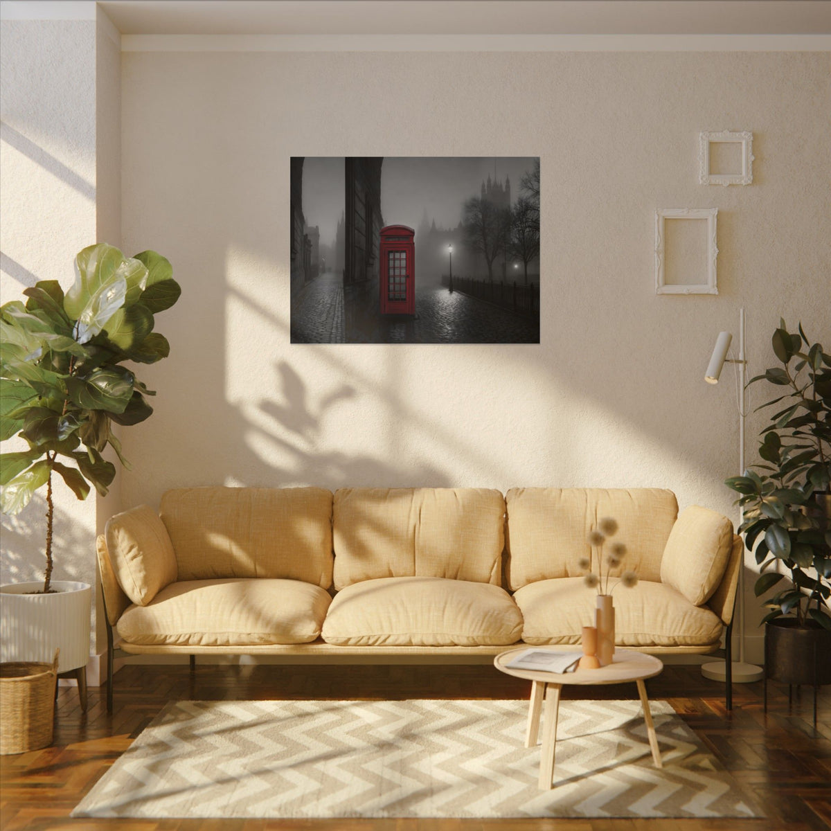 The Red Booth - Unique Office Art | Canvas (Landscape)