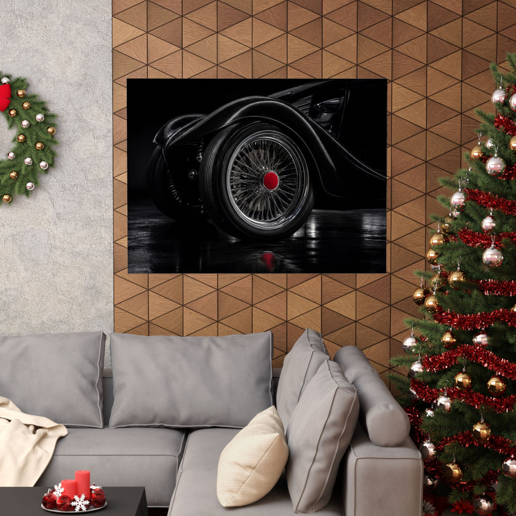 Spoke and Steel - Classic Car Wall Art | Matte Poster (Landscape)