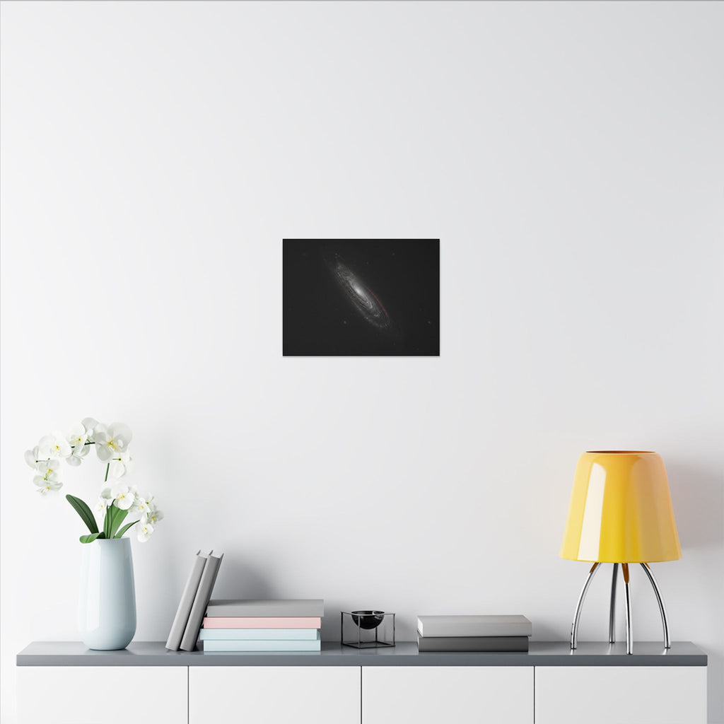 Crimson Orbit - Space Wall Art | Canvas (Landscape)