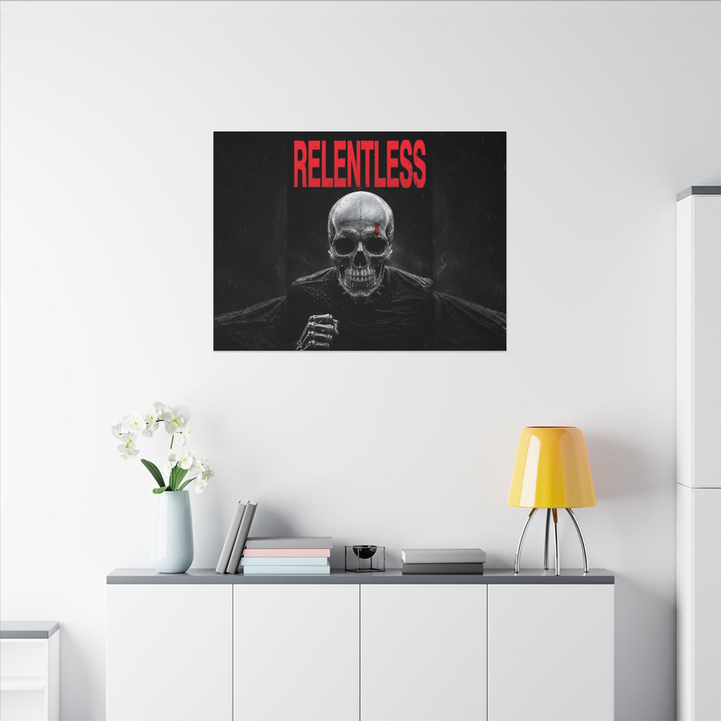 Relentless - Skull Wall Art | Canvas (Landscape)