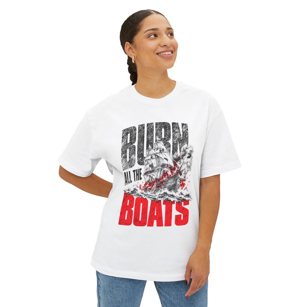 Burn All the Boats | Heavyweight Tee (Front + Back)