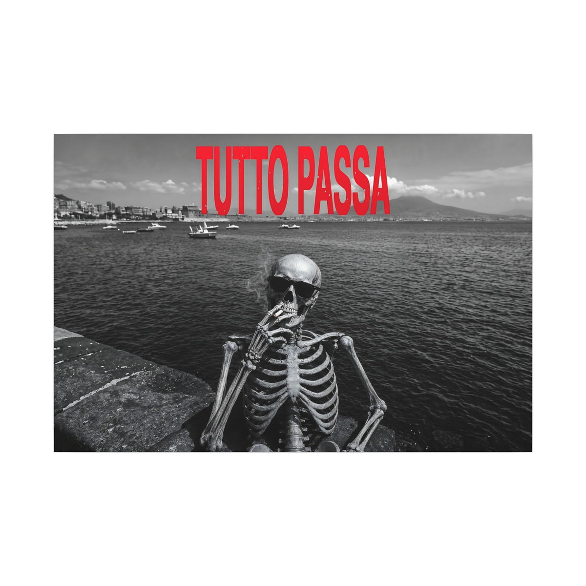 Tutto Passa - Skeleton Painting | Canvas (Landscape)