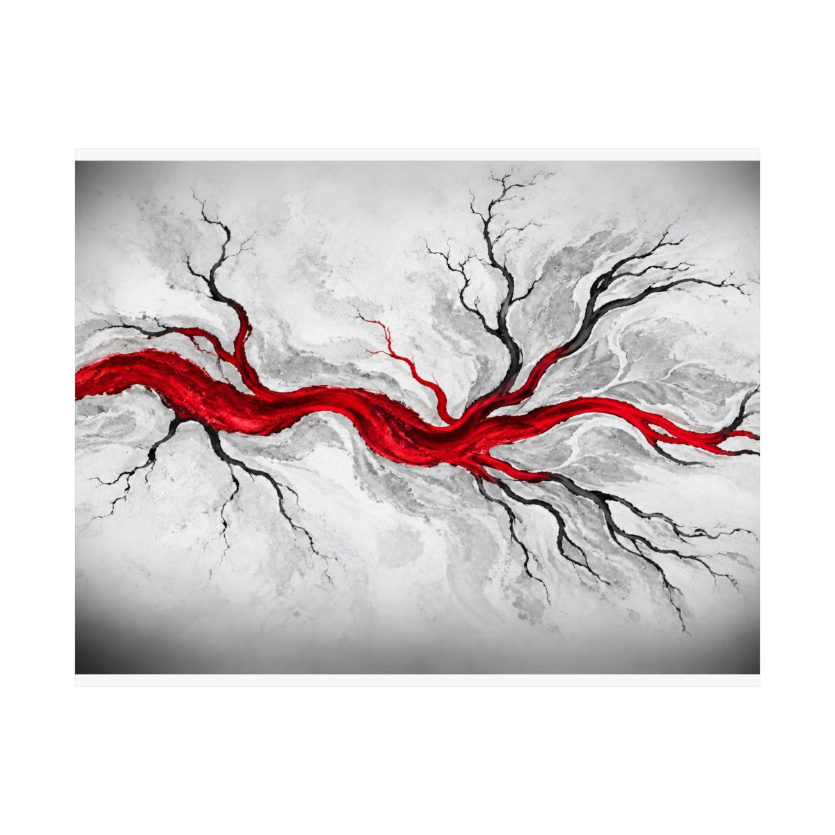 Estuary Lines - Doctor's Office Wall Art | Matte Poster (Landscape)