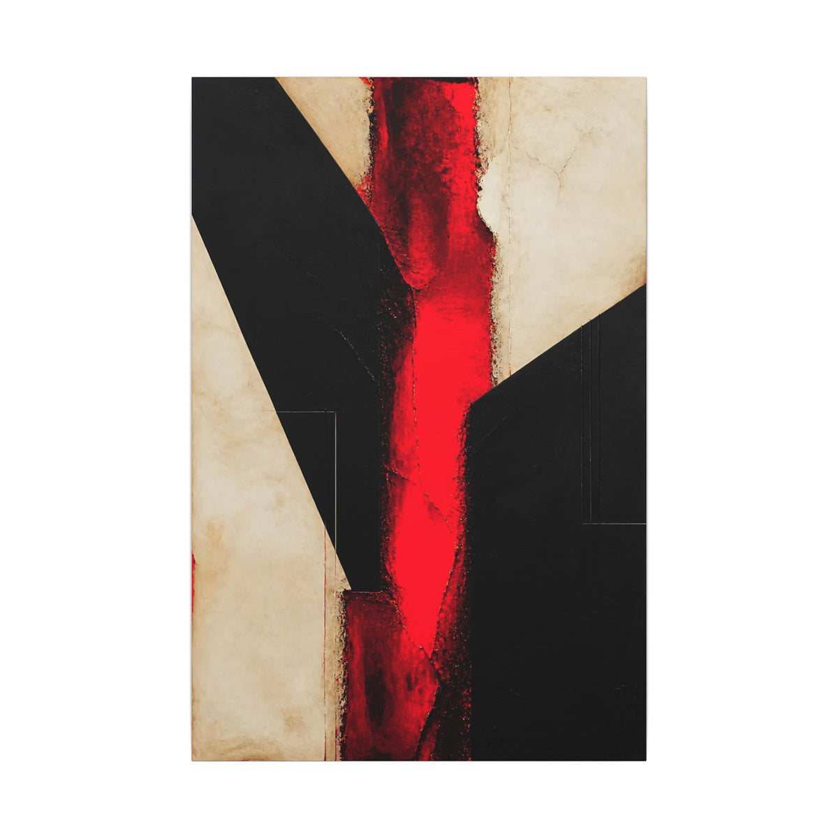 Controlled Fire - Red Wall Decor | Canvas