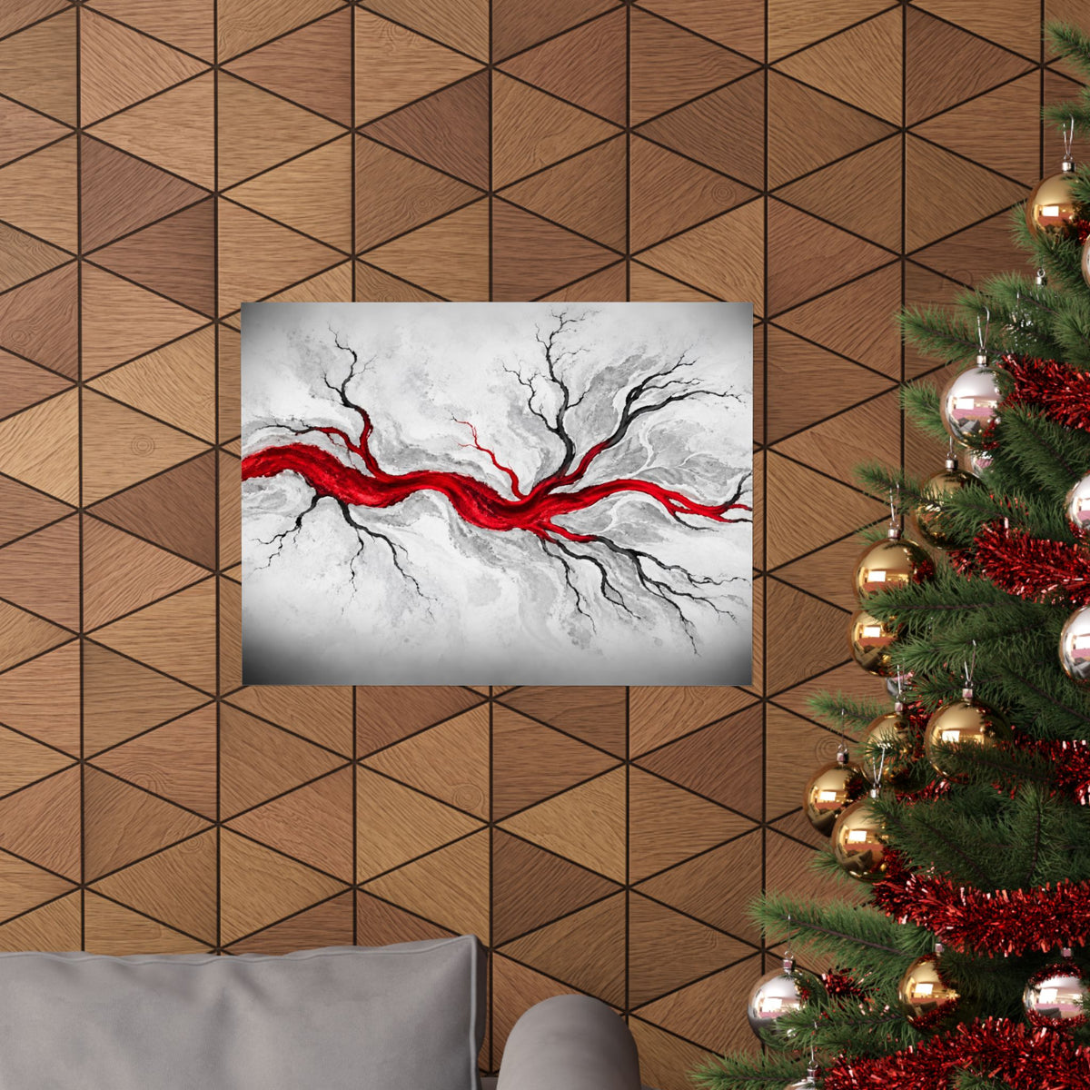 Estuary Lines - Doctor's Office Wall Art | Matte Poster (Landscape)