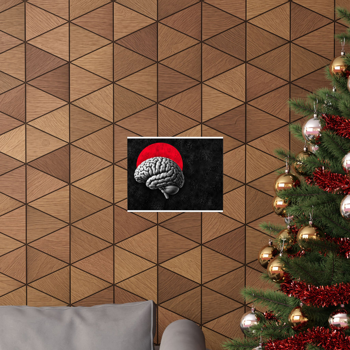 Cerebral Contour - Doctor's Office Wall Art | Matte Poster (Landscape)