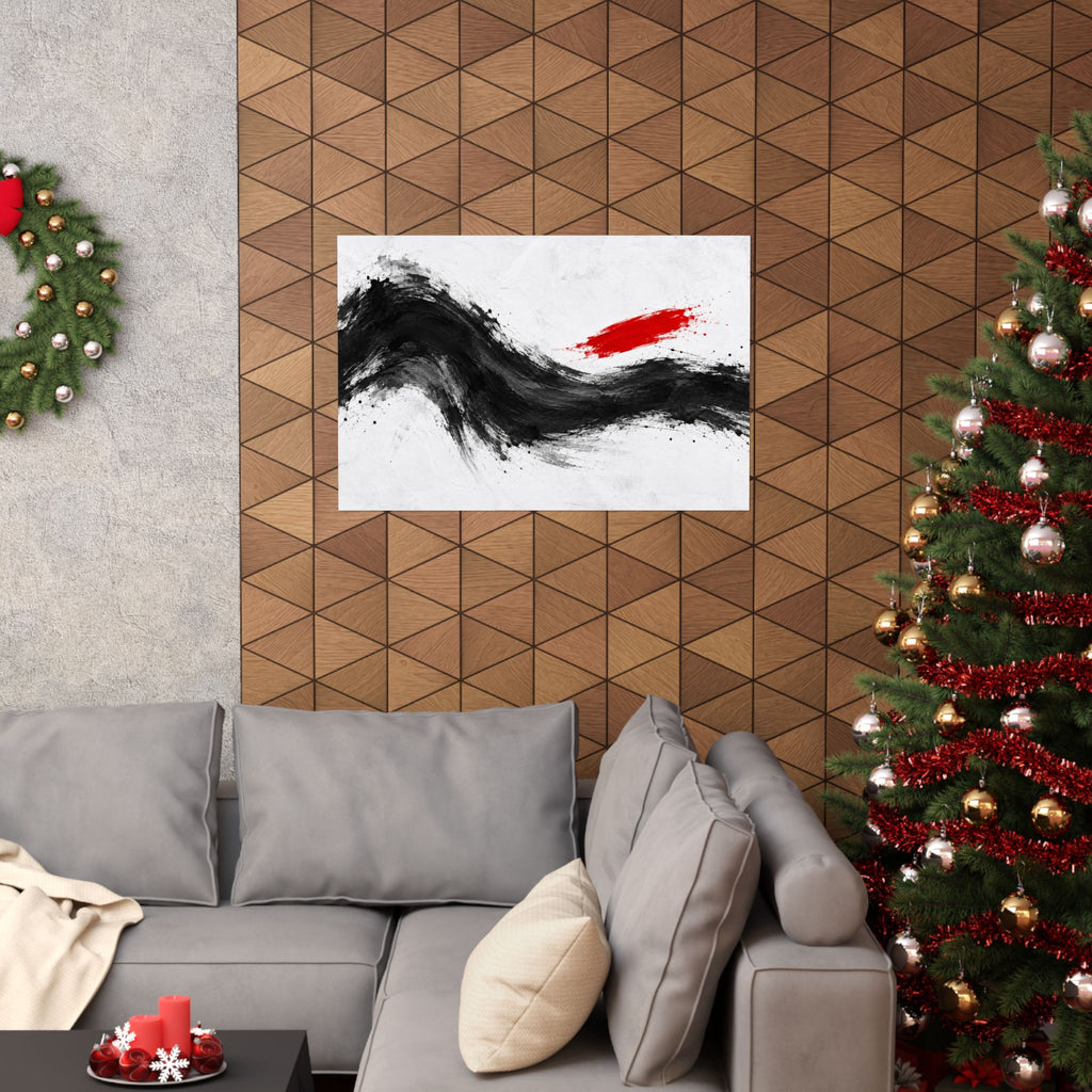 Measured Current - Professional Office Wall Art | Matte Poster (Landscape)