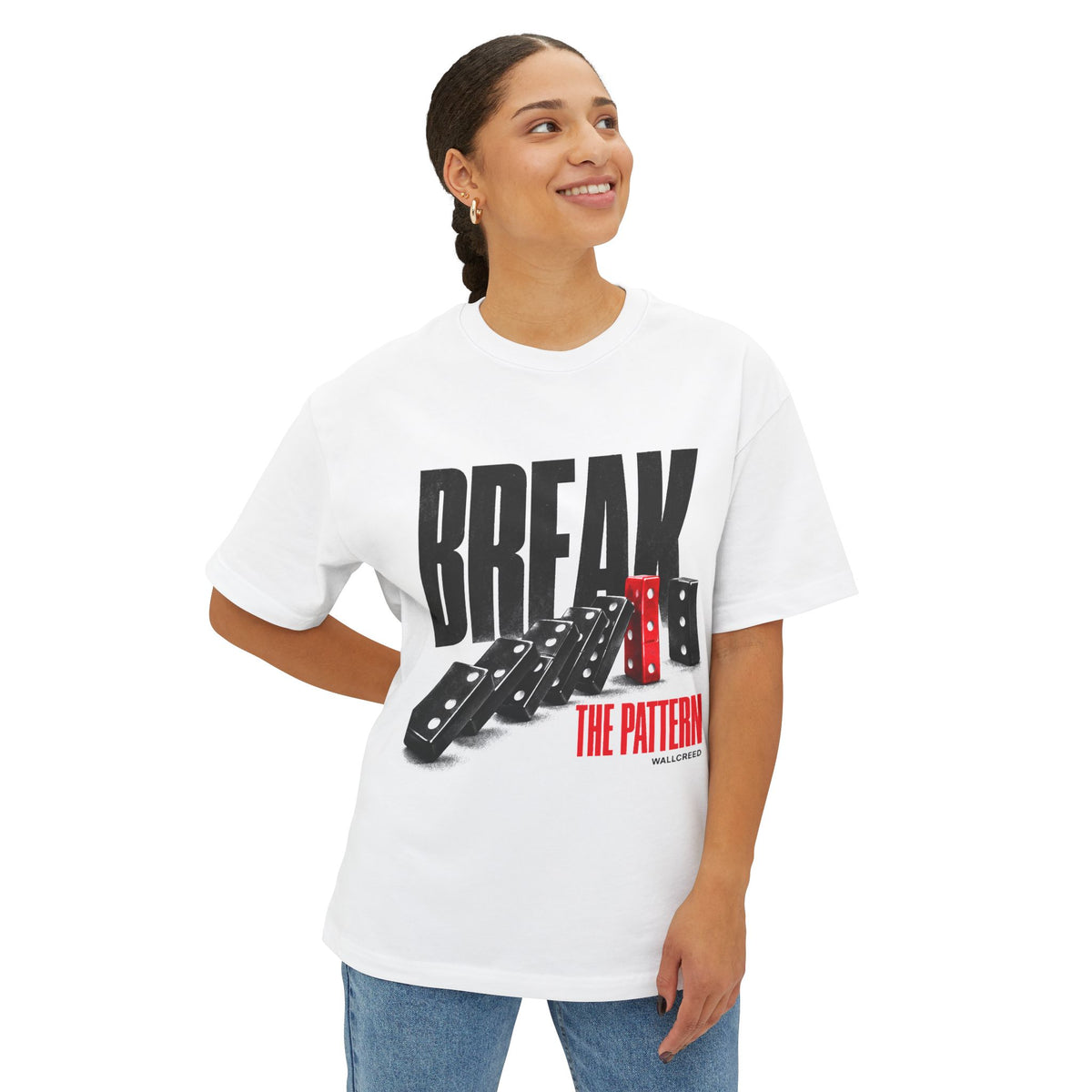Break the Pattern | Heavyweight Tee (Front + Back)