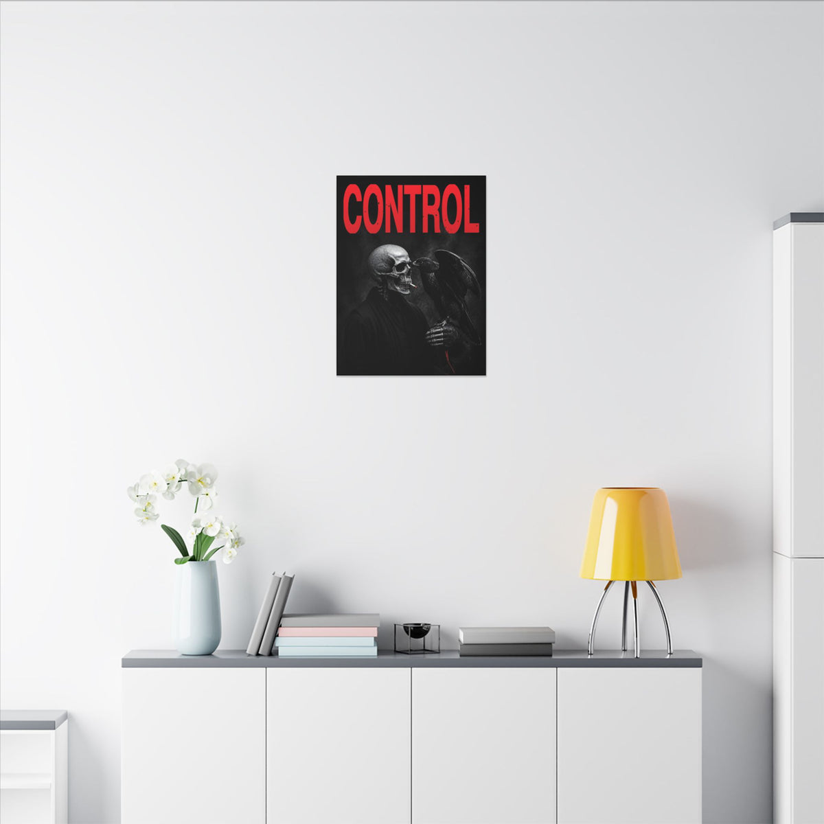 Control - Gothic Raven Artwork | Canvas