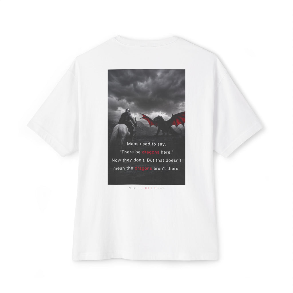 There Be Dragons | Heavyweight Tee (Back Print)