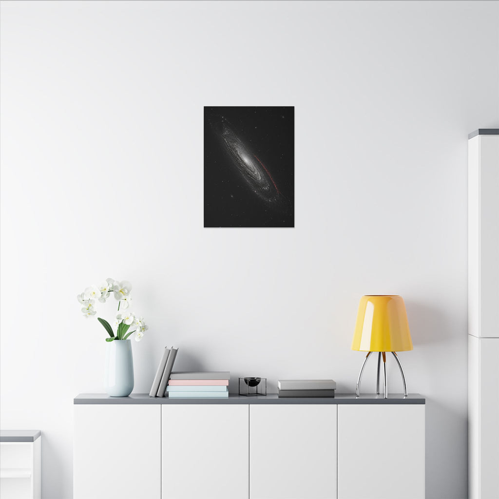 Crimson Orbit - Space Wall Art | Canvas