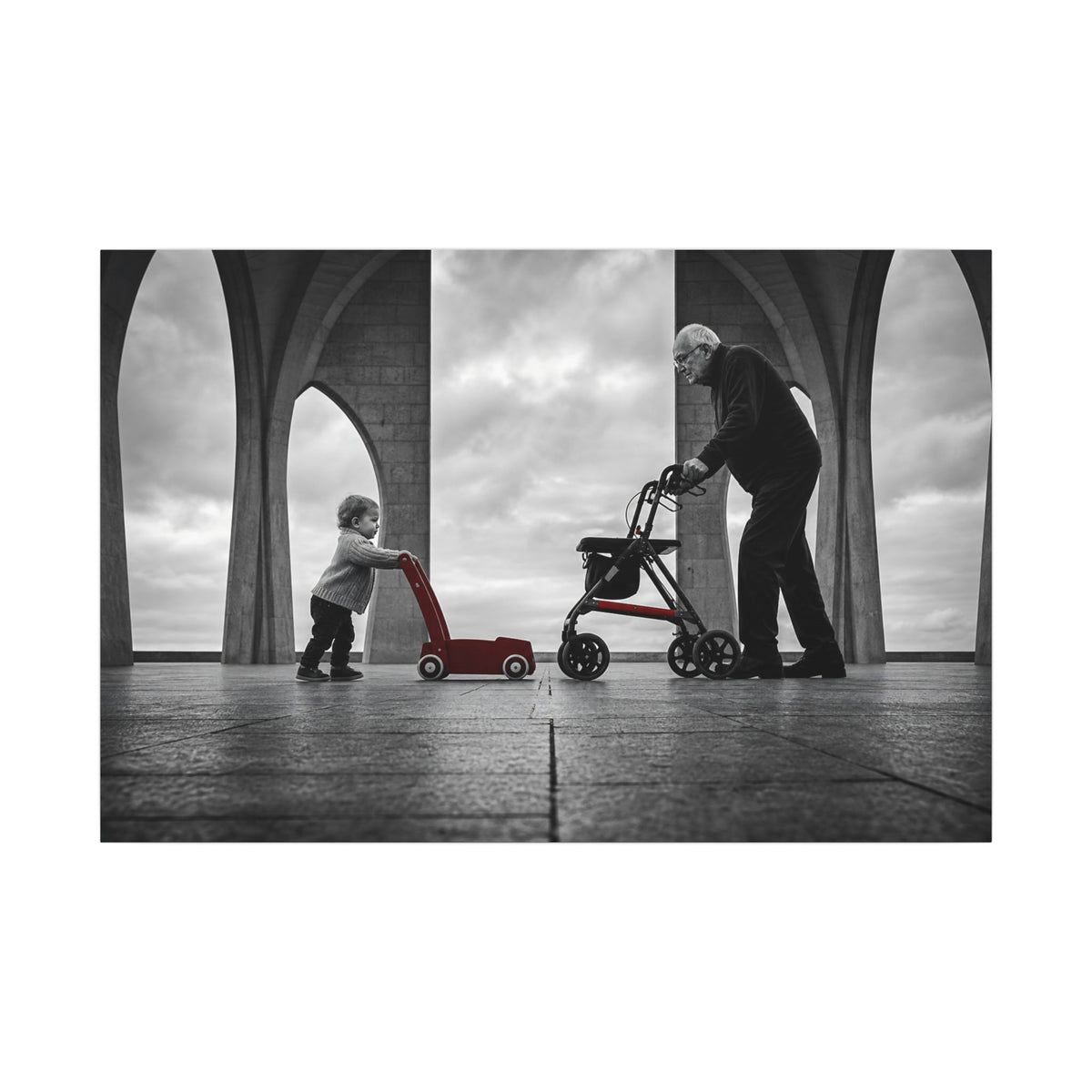 Between the Arches - Bedroom Wall Art | Canvas (Landscape)