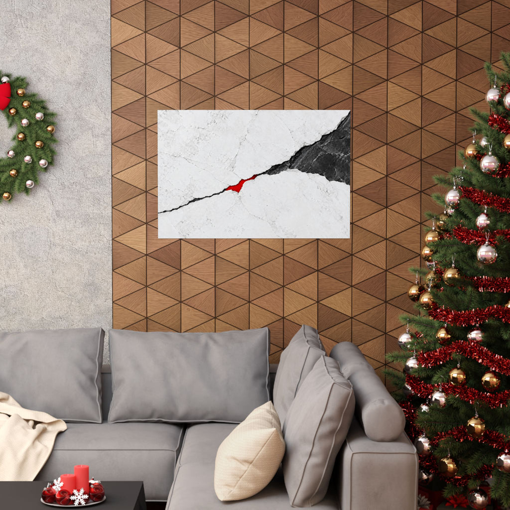 Porcelain Fault - Professional Office Wall Art | Matte Poster (Landscape)