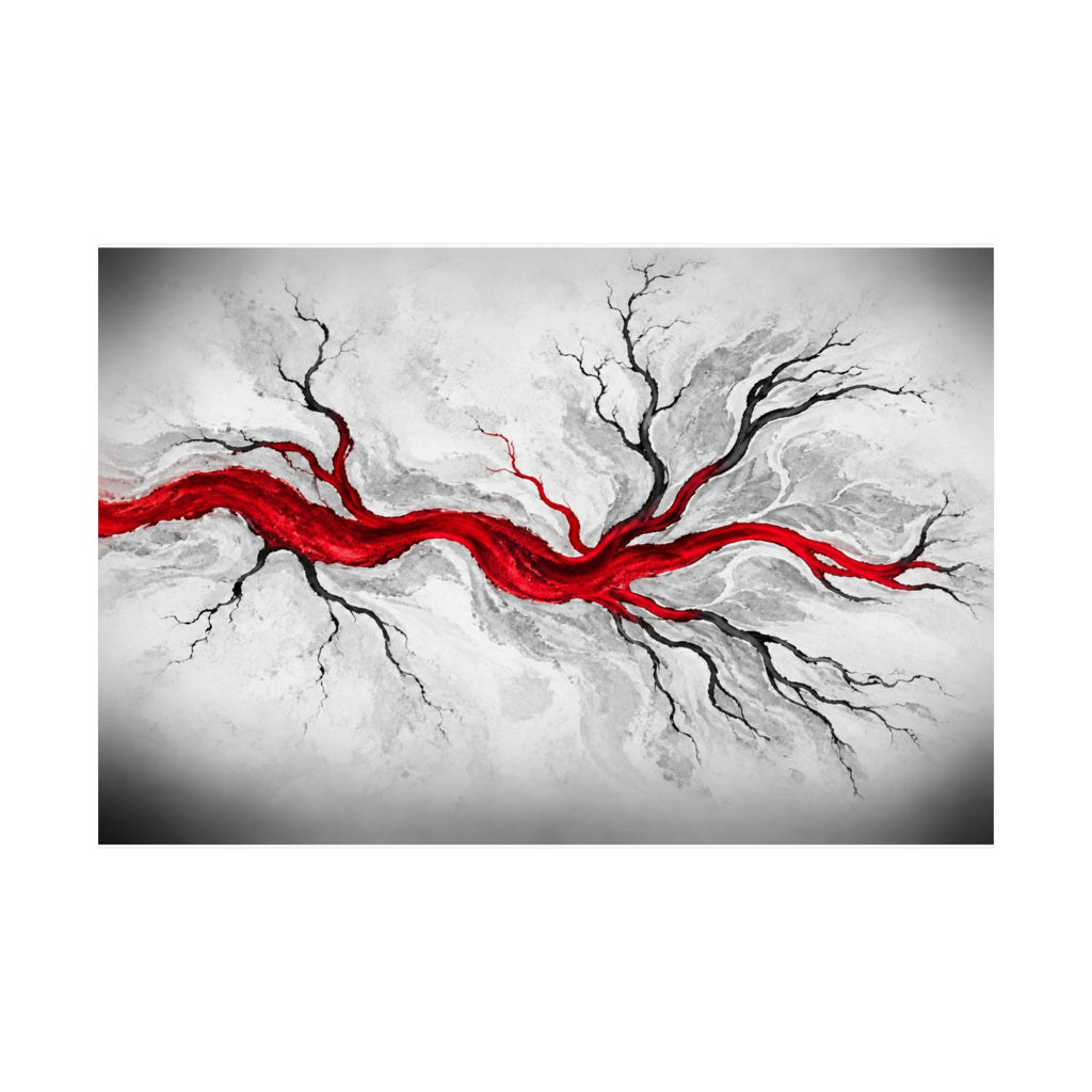 Estuary Lines - Doctor's Office Wall Art | Matte Poster (Landscape)