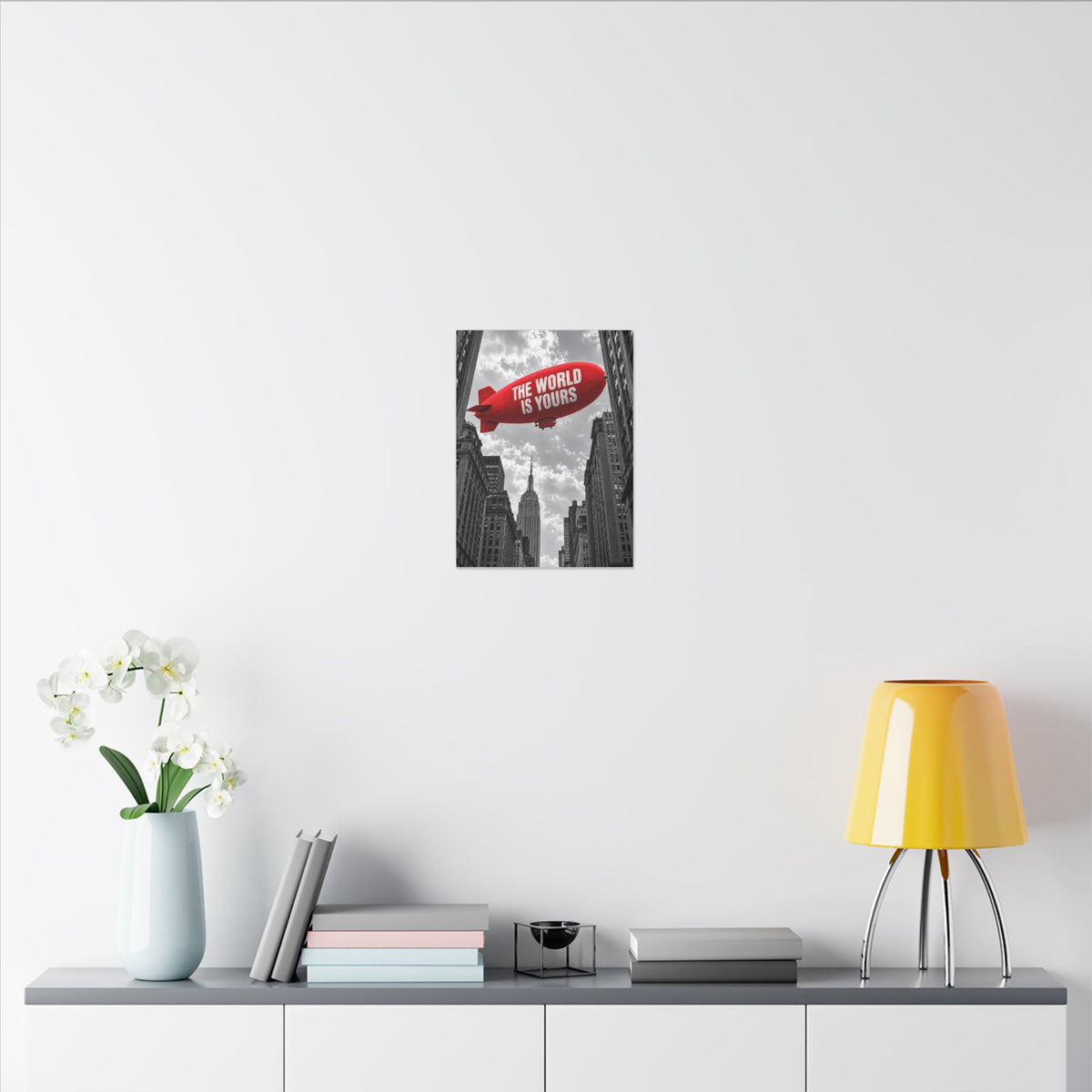 The World Is Yours Blimp - Office Wall Art | Canvas