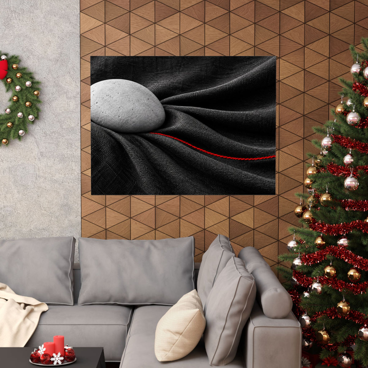 Weighted Drape - Professional Office Wall Art | Matte Poster (Landscape)