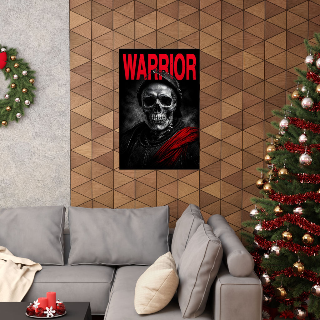 Warrior - Skull Painting | Matte Poster