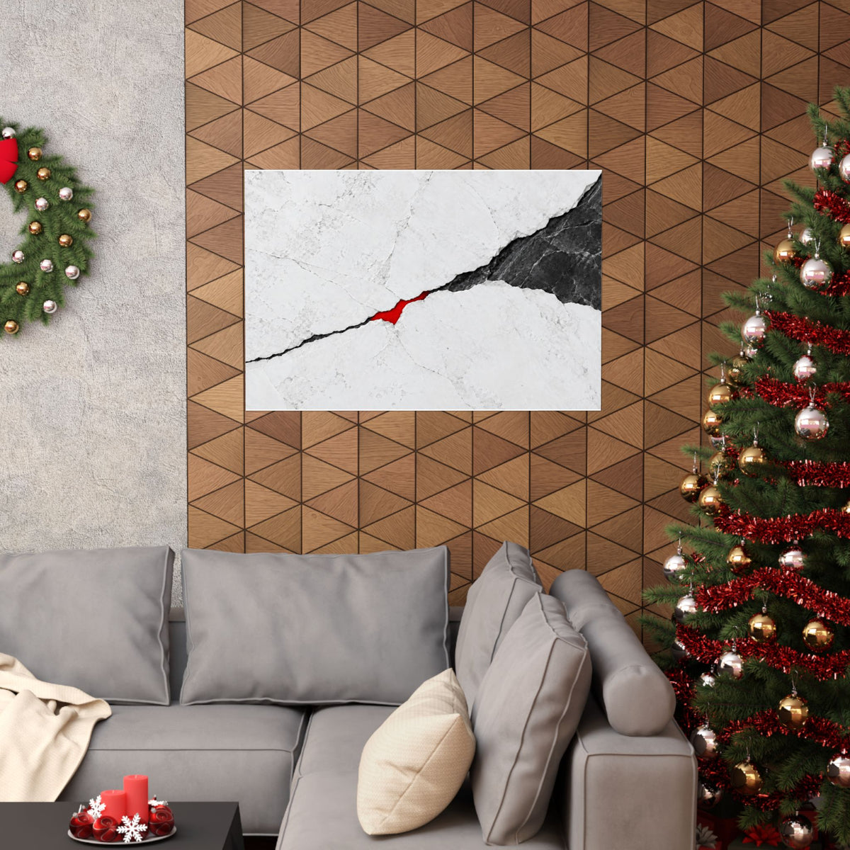 Porcelain Fault - Professional Office Wall Art | Matte Poster (Landscape)