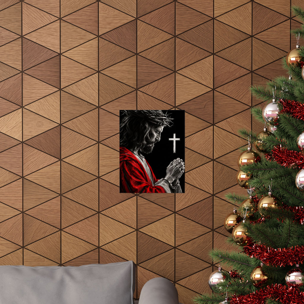 Praying Jesus - Christian Wall Art | Matte Poster
