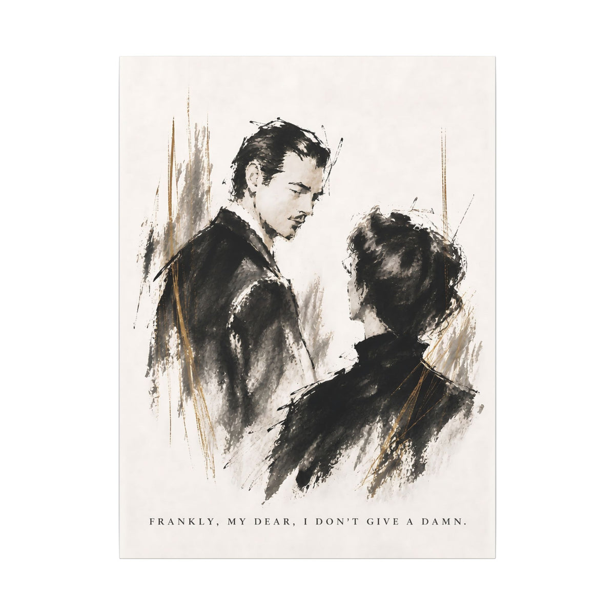 Frankly My Dear - Romantic Noir Wall Art | Canvas