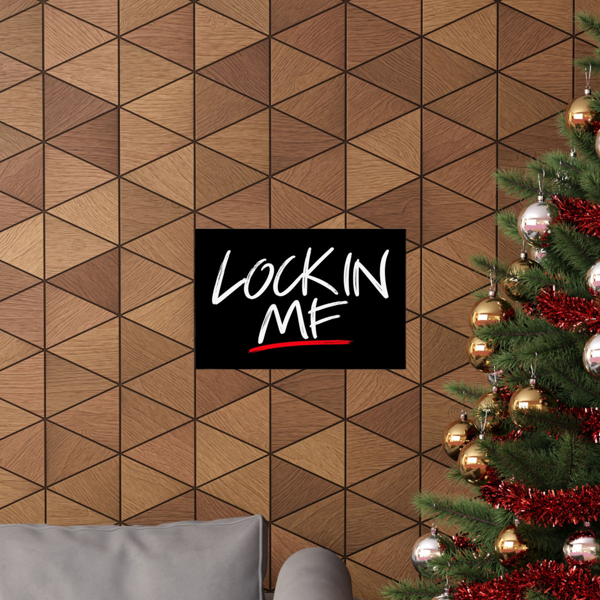 Lock In - Motivational Wall Art | Matte Poster (Landscape)