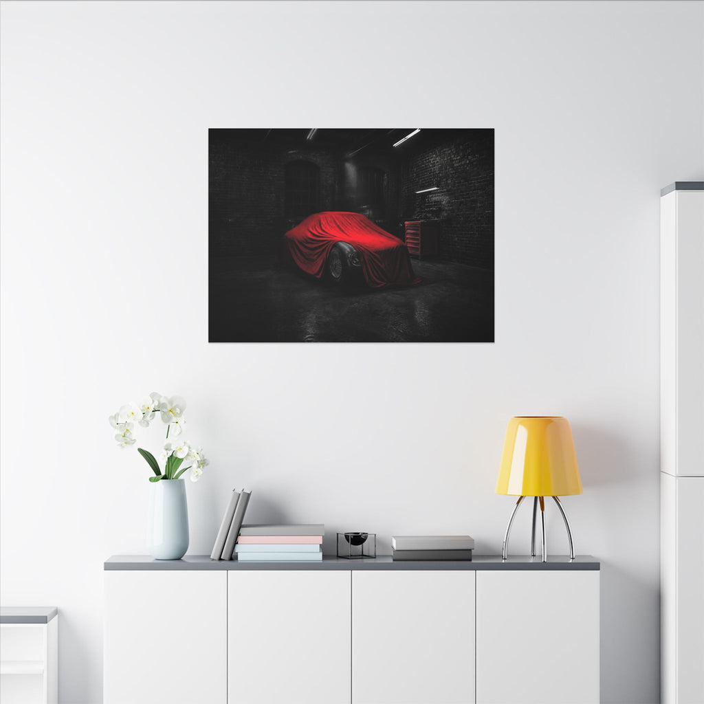 The Project - Car Cover Wall Art | Canvas (Landscape)