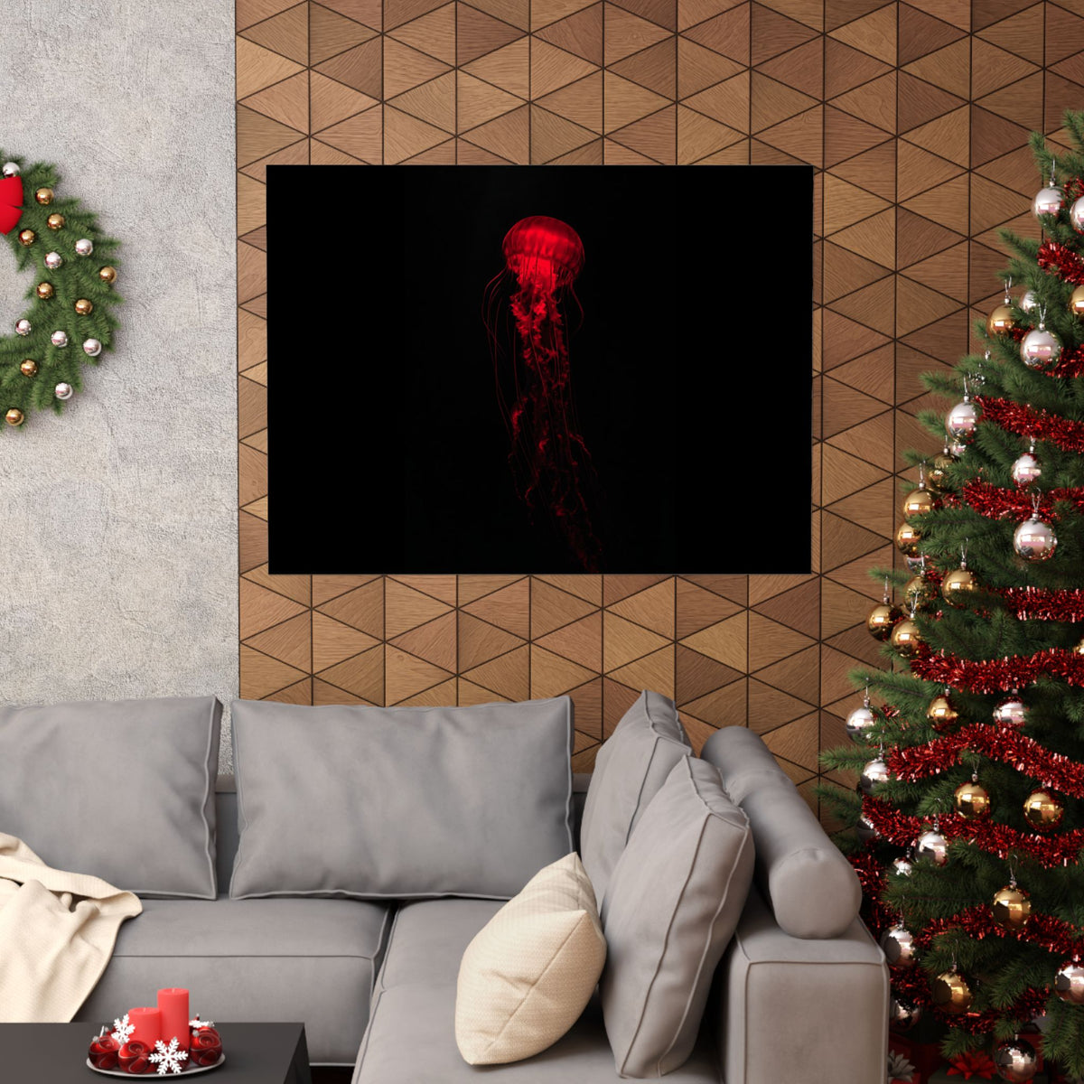 The Drifter - Red Wall Art Decor | Matte Poster (Landscape)