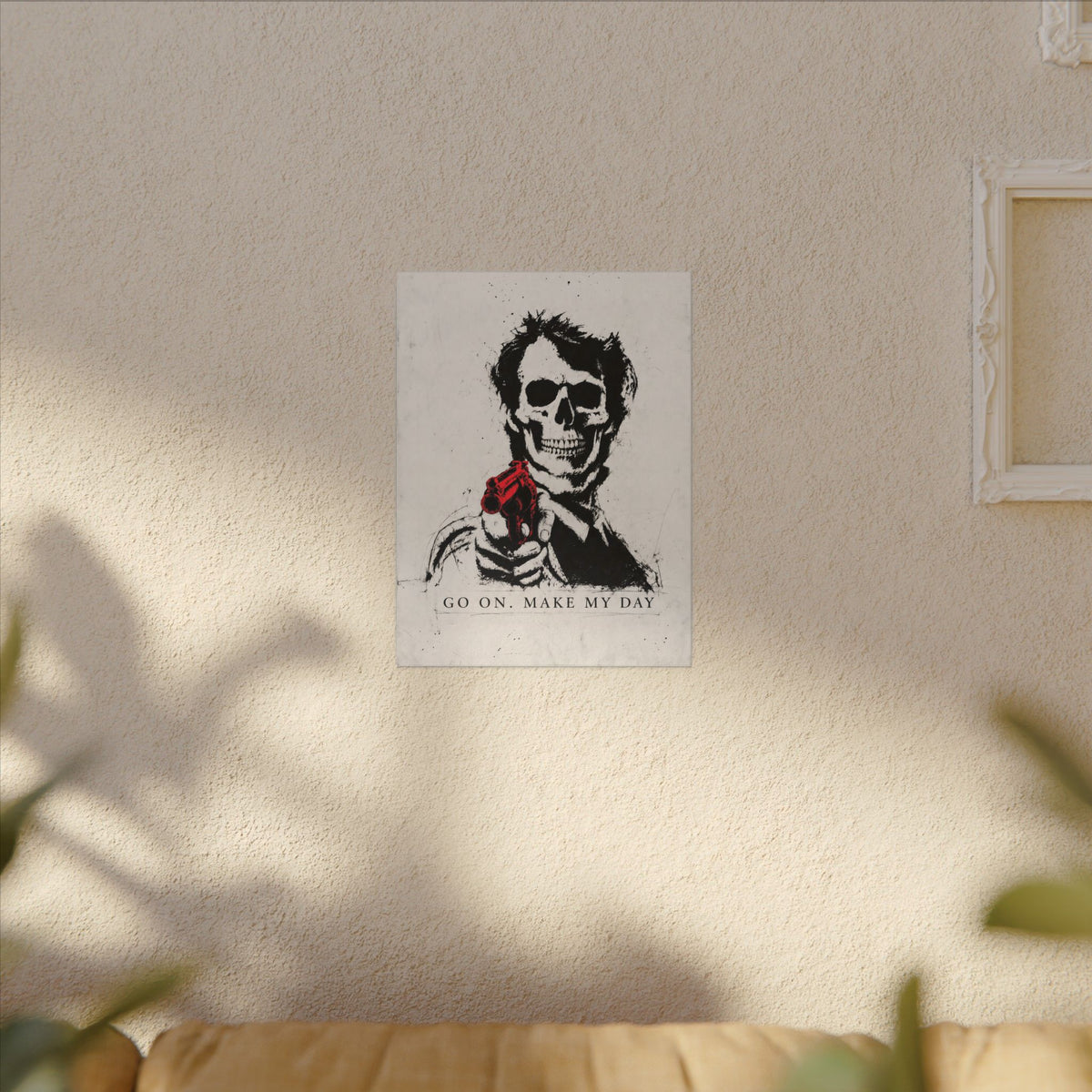 Make My Day - Dark Noir Sketch Art | Canvas