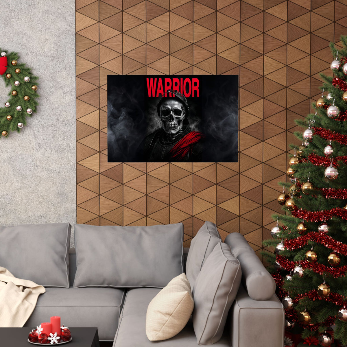Warrior - Skull Painting | Matte Poster (Landscape)