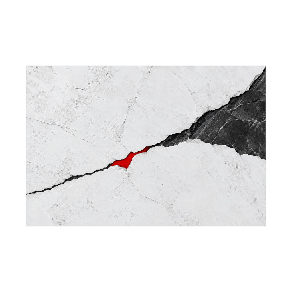 Porcelain Fault - Professional Office Wall Art | Matte Poster (Landscape)