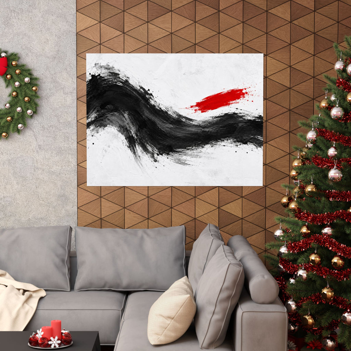 Measured Current - Professional Office Wall Art | Matte Poster (Landscape)