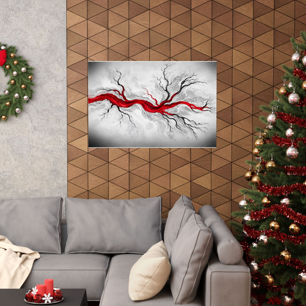 Estuary Lines - Doctor's Office Wall Art | Matte Poster (Landscape)