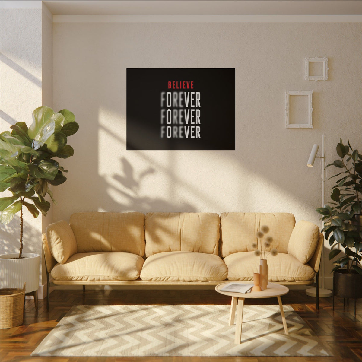 Believe Forever - Motivational Quote Wall Art | Canvas (Landscape)