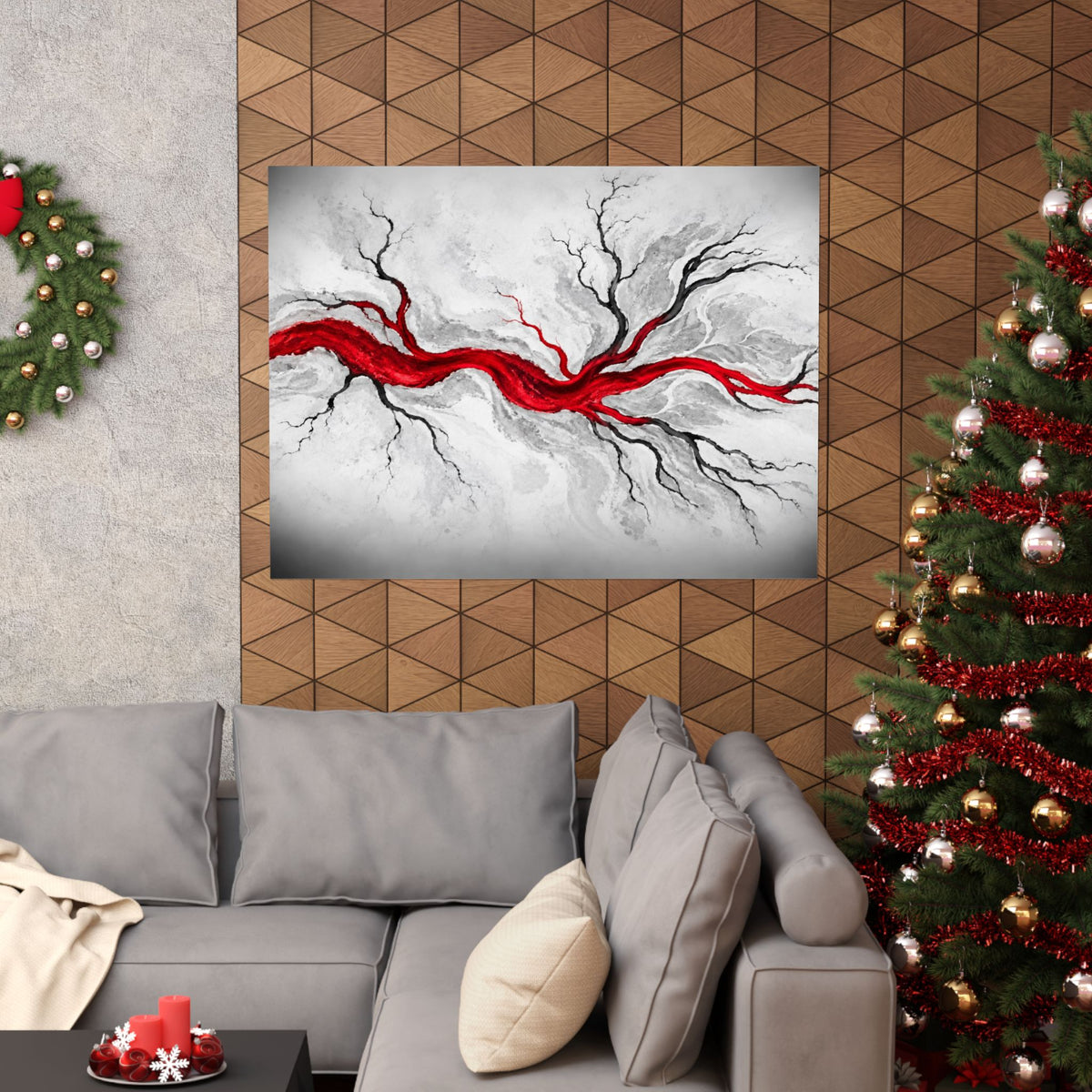 Estuary Lines - Doctor's Office Wall Art | Matte Poster (Landscape)
