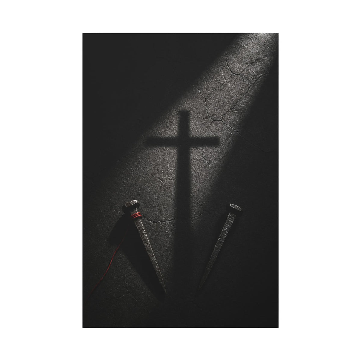 Nails and Shadow - Christian Wall Art | Canvas