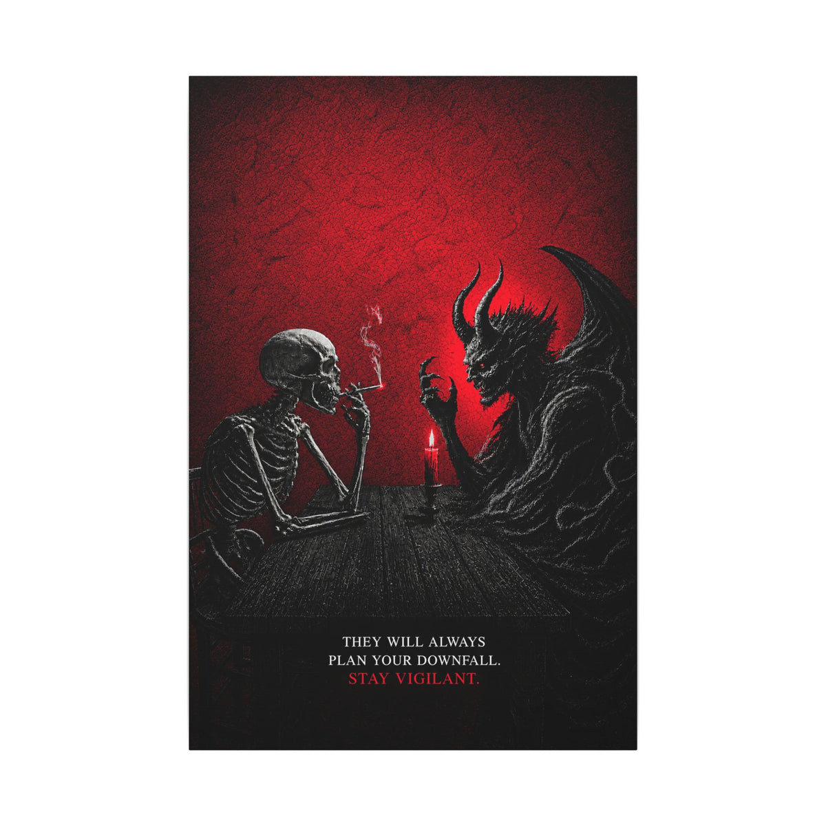 Stay Vigilant - Dark Wall Art | Canvas