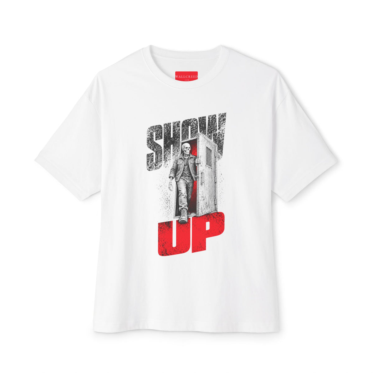 Show Up Anyway | Heavyweight Tee (Front + Back)