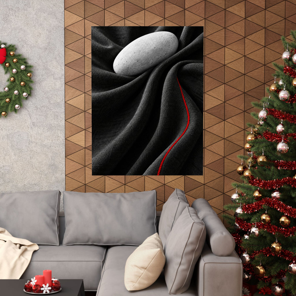 Weighted Drape - Professional Office Wall Art | Matte Poster