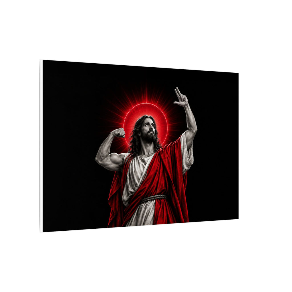 Faith and Iron - Gym Wall Art | Canvas (Landscape)