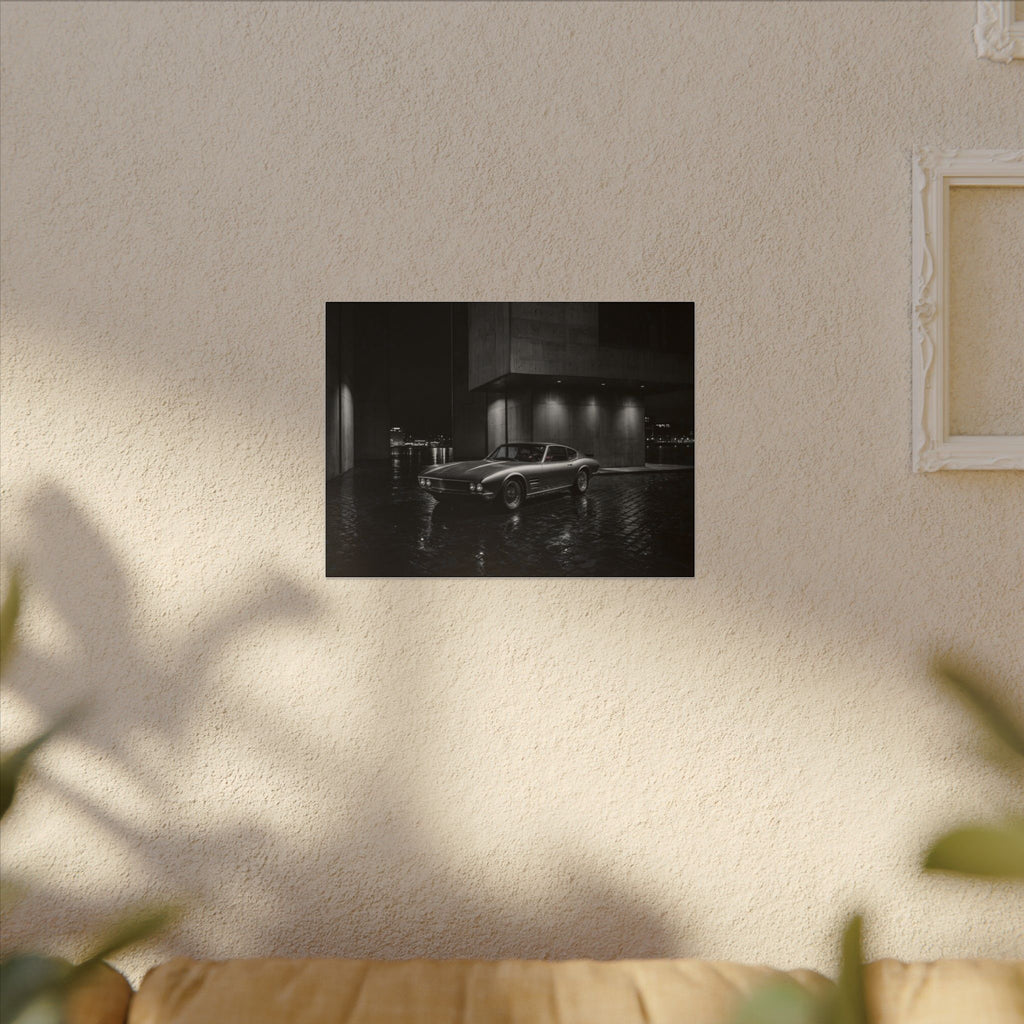 Midnight Grand Tourer - Vintage Car Wall Art | Canvas (Landscape)