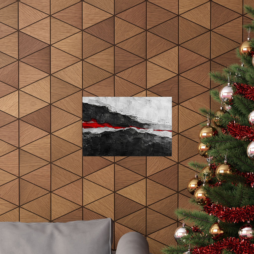 Strata of Silence - Professional Office Wall Art | Matte Poster (Landscape)