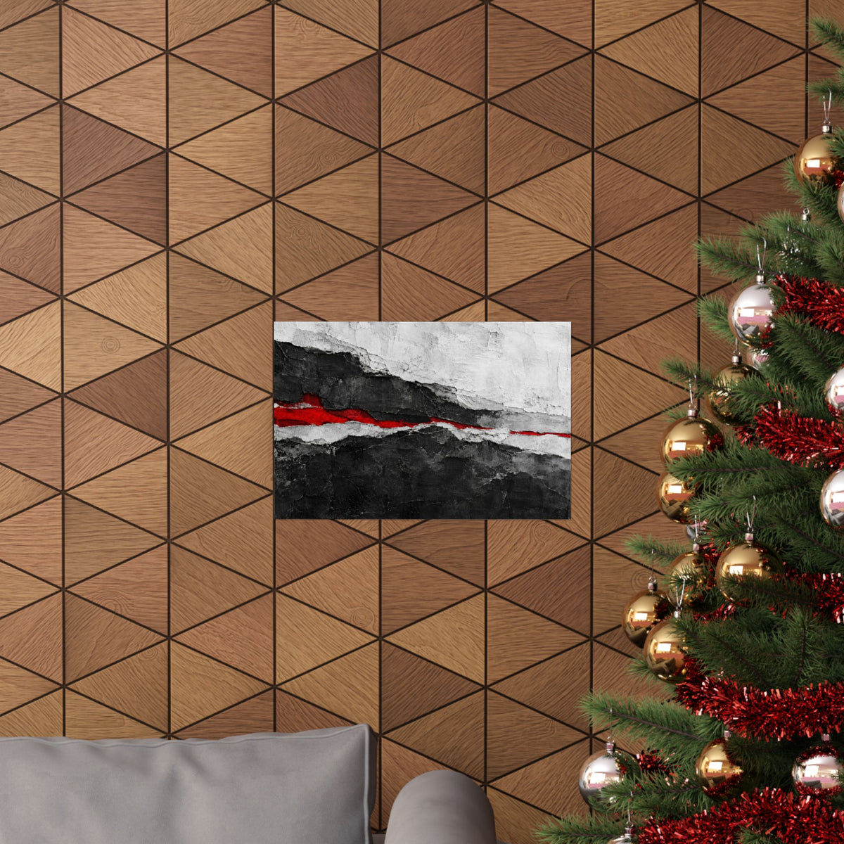 Strata of Silence - Professional Office Wall Art | Matte Poster (Landscape)