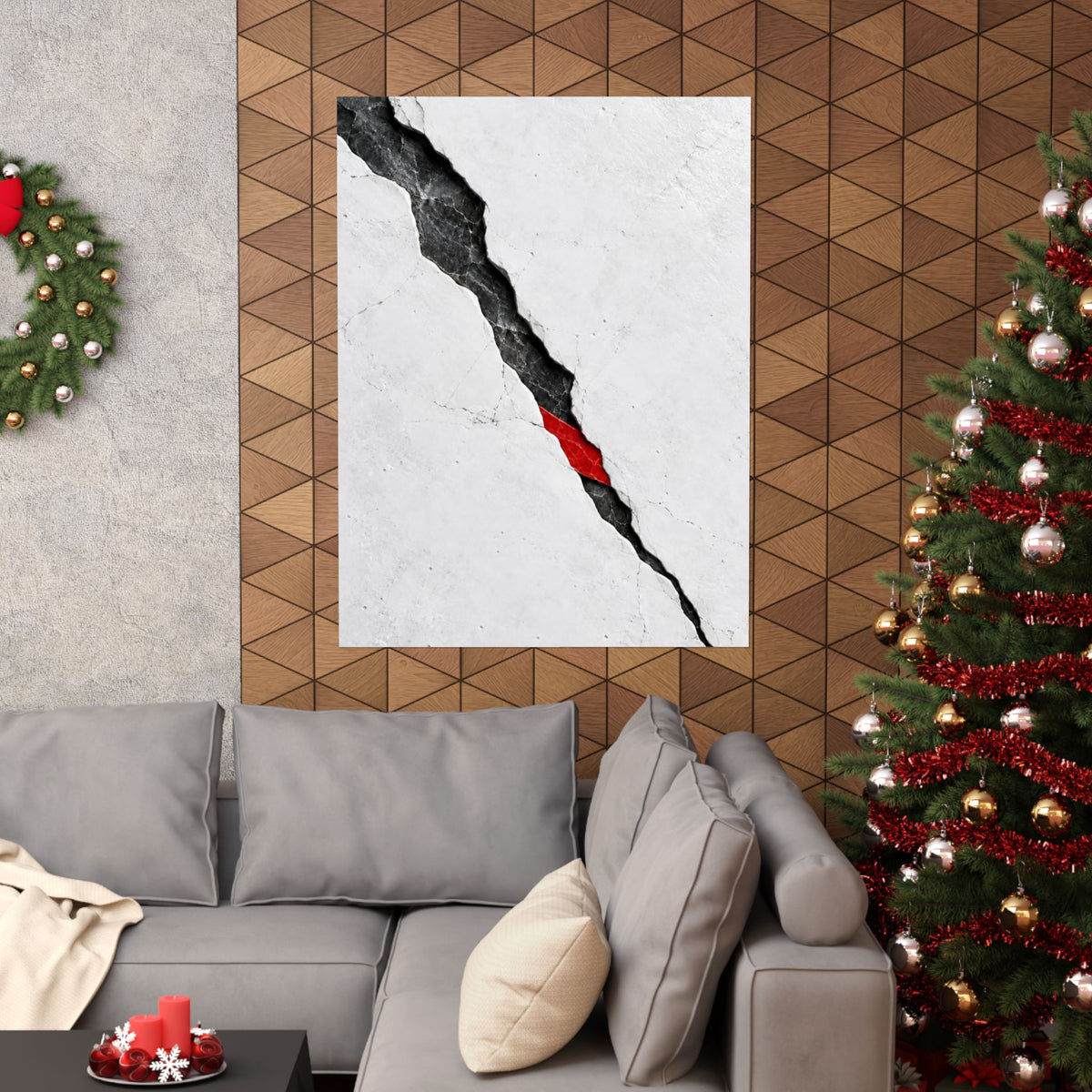 Porcelain Fault - Professional Office Wall Art | Matte Poster