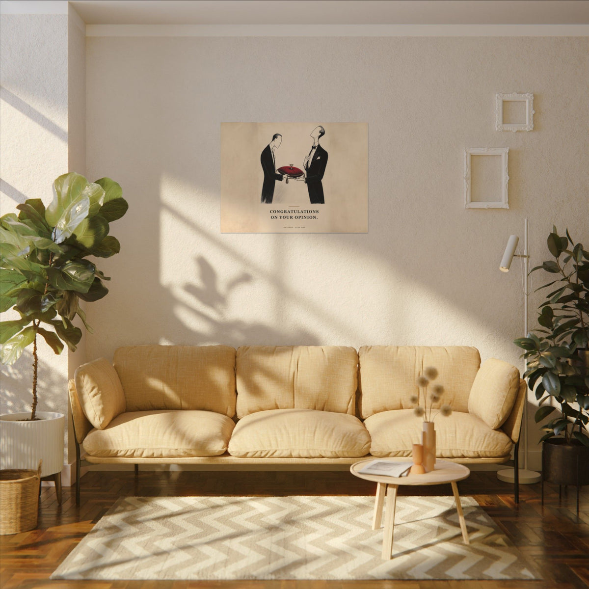 Congratulations on Your Opinion - Funny Wall Art | Canvas (Landscape)
