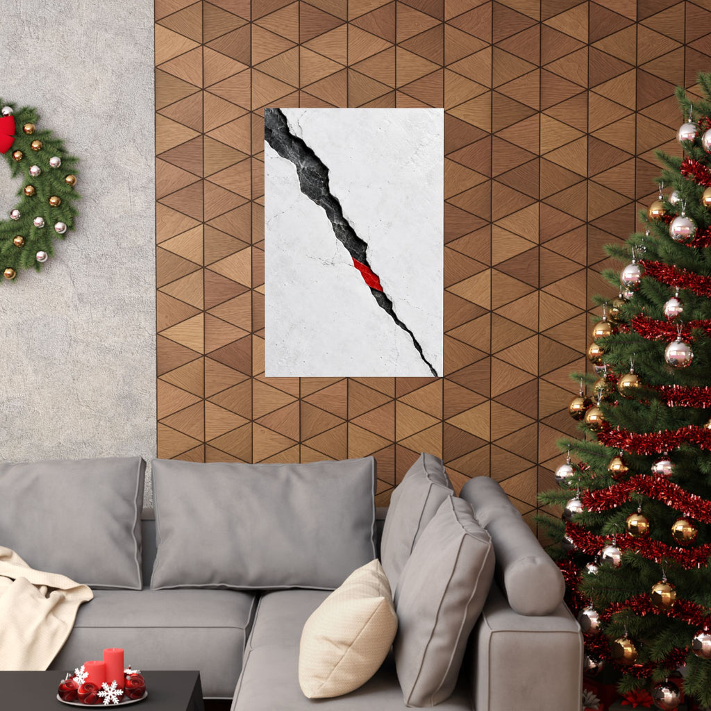 Porcelain Fault - Professional Office Wall Art | Matte Poster