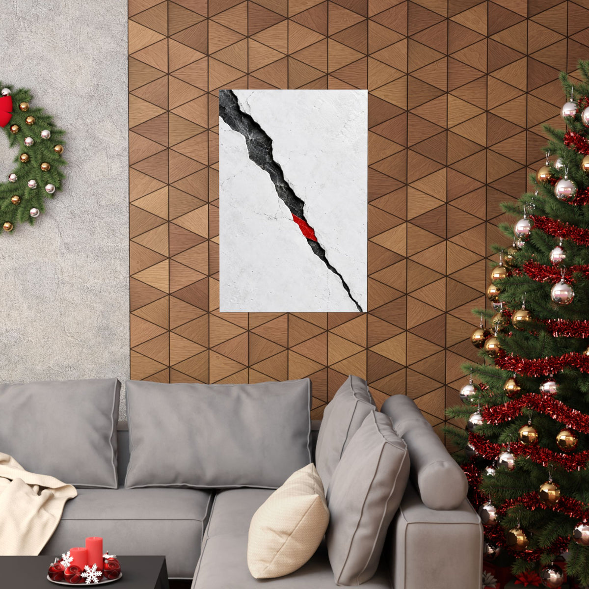 Porcelain Fault - Professional Office Wall Art | Matte Poster