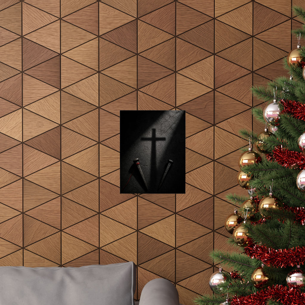 Nails and Shadow - Christian Wall Art | Matte Poster
