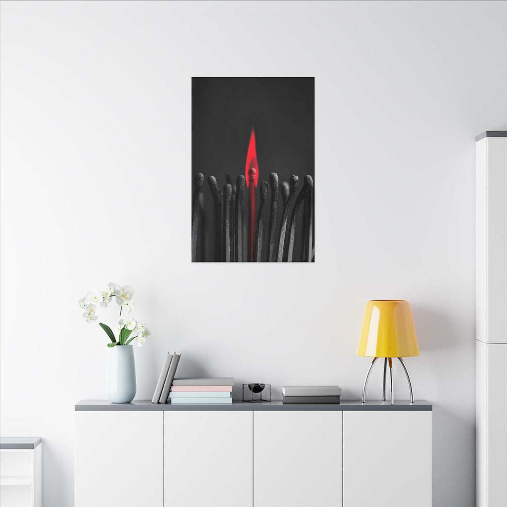 The One Still Burning - Office Wall Art For Men | Canvas